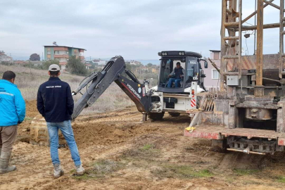 Manisa'da Köprübaşı merkezine sağlıklı su için sondaj