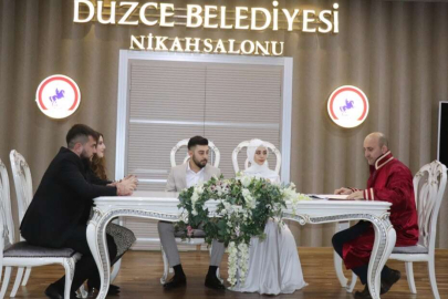 Düzce'de nikah işlemlerinde yüzde 15 artış