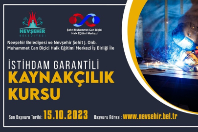 Nevşehir Belediyesi'nden istihdam garantili kurs