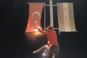 Bayrak provokatörü yakalandı