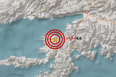 Marmaris'te 4,4 büyüklüğünde deprem!