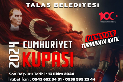 Talas'ta Cumhuriyet Kupası heyecanı yaşanacak