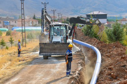 Malatya Doğanşehir'e 2 bin 500 metre içme suyu hattı