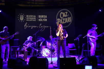 Bursa 'Caz Pazarı' konserlerinde Birsen Tezer'i ağırladı