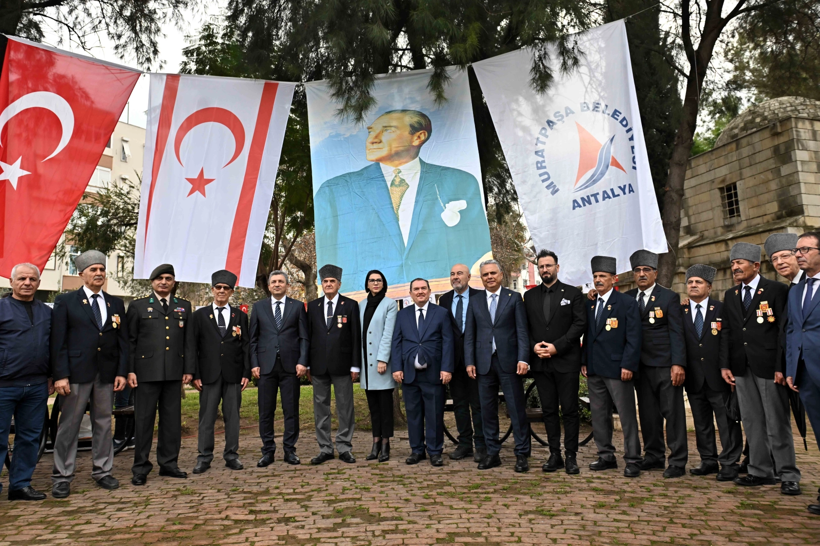 Antalya Muratpaşa’da Denktaş ve Küçük’e anma